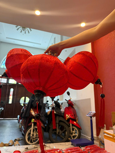 Red Handmade Traditional Chinese Paper <b>Lantern</b> Home Decoration - Product Image 3