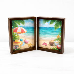 OEM <b>Double</b> Wooden Tabletop <b>Photo</b> <b>Frame</b> Hinged Desk Picture <b>Frame</b> for Home Decor Gift - Product Image 3