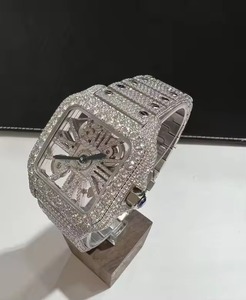 Reloj Mecánico Cuadrado de Lujo para Hombre, Caja de Acero Inoxidable, Esfera de Cristal de Zafiro, Diseño Hueco de 42 mm, Cierre Plegable - Product Image 2