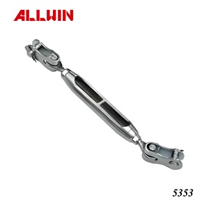 Un oeillet et un crochet tendeur avec raccord de câble métallique de type corps fermé et ouvert de type US - Product Image 5