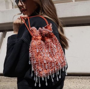 Bolso de mano de lujo para mujer, diseño artesanal, bordado de seda, con cuentas, de algodón, tipo Potli, para novias, bodas, tradicional, festivo. - Product Image 4