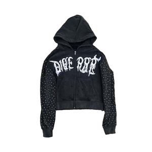 Hoodies d'hiver personnalisés en coton uni surdimensionnés, à broder, pour hommes, pull-over unisexe, grandes tailles, en gros - Product Image 2