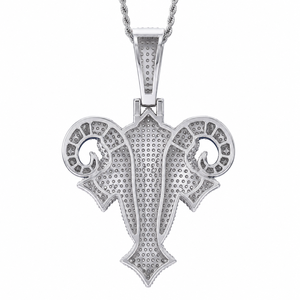 เครื่องประดับฮิปฮอปสไตล์ GRA Certified ชุบทองคำขาว 10K ประดับเพชร VVS1 Moissanite แบบ Iced Out สไตล์วินเทจสำหรับผู้ชาย - Product Image 5