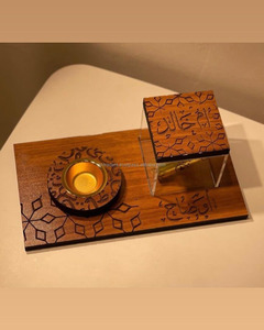 Quemador de Incienso de Madera Natural Premium con Forma de Estrella de Anís para Regalos de Ramadán y Decoración del Hogar, para Uso Religioso - Product Image 1