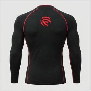 Camisetas de compresión de buena calidad al por mayor, camisetas de compresión para hombre de talla grande con impresión por sublimación de alta calidad - Product Image 3