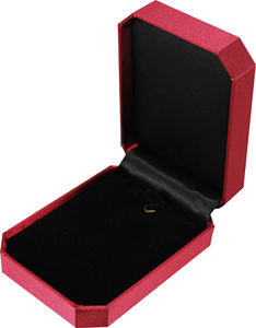 Caja Organizadora de Joyas con Cinta Rectangular Grande, Cubierta de Terciopelo Satinado y Base de Papel Impreso, 69x94x32mm - Product Image 5
