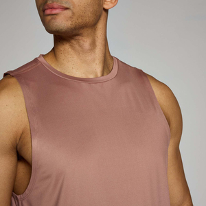 Men's Black Sleeveless O-Neck Breathable Polyester/Cotton <b>Knitted</b> <b>Tank</b> <b>Top</b> Solid Sporty Style - Product Image 4