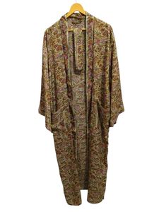 Kimono de Seda Hecho a Mano con Parches de Sari, Túnica Larga para Dormir o como Cubrebaño, Kimono de Seda Sari Reciclada Vintage Hecho a Mano en India - Product Image 5