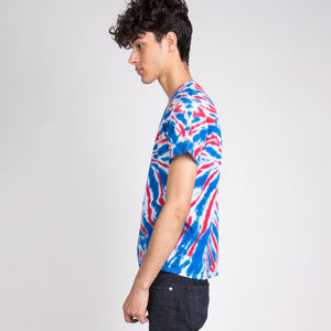 Camiseta de Jersey Sólida con Estampado Tie-Dye, Casual, para Hombre, Corte Regular, Personalizable, de Alta Calidad, 100% Algodón - Product Image 3