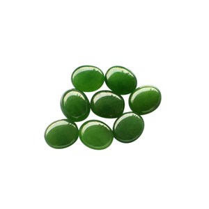 Cabujón de Jade Nefrita Natural al por Mayor, Forma Ovalada para Joyería, Cuarzo Verde - Product Image 3