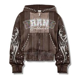 High Quality <b>Streetwear</b> <b>Y2K</b> Fashion Custom Brand Pullover Hoodies for Women Wholesale Personalized Design Printed Man Hoodi - Product Image 4