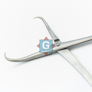 Pinzas de reducción ósea quirúrgicas GRAYROCKS de 8 pulgadas, manuales, con puntas curvas y anguladas, con bloqueo, para cirugía general, instrumento de clase II - Product Image 3