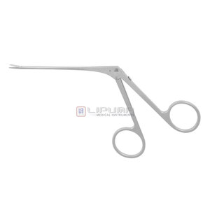 Instrument chirurgical ORL, otologie, microchirurgie, instruments médicaux, micro-pince auriculaire droite à lame dentée, longueur de la tige 8 cm, 3 1/4 - Product Image 1