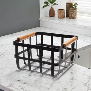 Wholesale Stainless Steel Knitted Fruit Storage <b>Basket</b> <b>Stackable</b> Display Wire Mesh Metal Material - Product Image 1