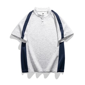 T-shirt personnalisé pour homme, 100% coton, qualité luxe, col rond côtelé, vente en gros, streetwear, t-shirt surdimensionné pour homme - Product Image 5