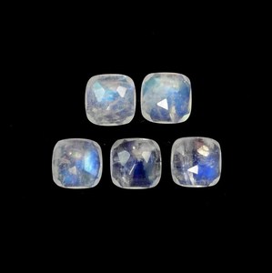 <b>Top</b> Quality Natural <b>Rainbow</b> Moonstone Square Rose Cut Loose Gemstone Square Shape Wholesale Gemstones Supplier Shop Now Factory - Product Image 1