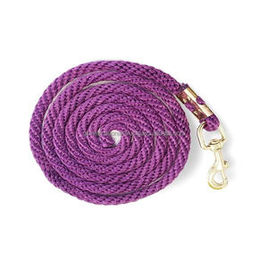 Cuerda de plomo fuerte polivinílica para caballos Tacto suave de nailon duradero con longitud personalizada y latón sólido cambiable o broche de zinc pesado - Product Image 2