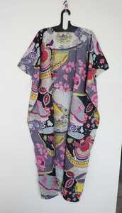 Robe kaftan en coton indien faite à la main à imprimé floral, légère, idéale pour la plage - Product Image 6