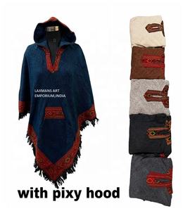 Acrylic Woolen <b>Poncho</b> Winter <b>Poncho</b> From India Women <b>Poncho</b> Unisex <b>Poncho</b> Woolen <b>Poncho</b> Hoody <b>Ponchos</b> - Product Image 1