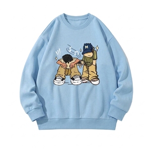 Top Quality Custom Size Men Cartoon Print Sweatshirts Best Selling Breathable Comfortable New Fashionable Men Sweatshirts - Product Image 5
