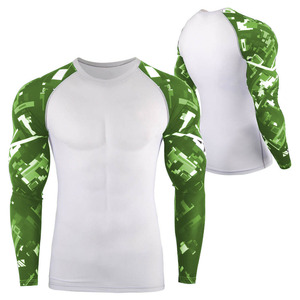 Rashguard pour adulte en Spandex et Nylon avec imprimé numérique camouflage, style sport, tissu respirant, facile à laver - Product Image 1