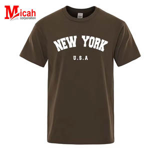 T-shirt à manches courtes pour homme, imprimé rue de New York, États-Unis, en toile, ample, surdimensionné, gothique, anti-rides, respirant - Product Image 3