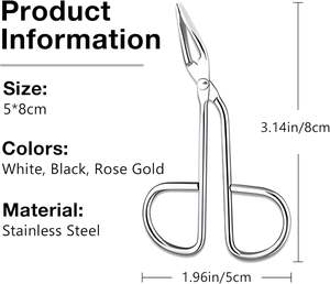 Pince à épiler UBI en acier inoxydable à pointe inclinée, durable et réutilisable, pour le soin du visage des hommes et des femmes, pince à épiler artisanale - Product Image 6