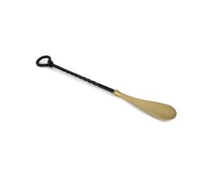 Compact Yet Strong Brass Shoe Horn Premium Finish Easy Grip Shoe Wearing <b>Helper</b> Tool For Everyday Use - Product Image 1