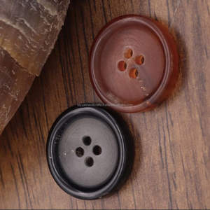 Boutons de chemise en véritable corne de buffle 14mm 18mm 20mm Personnalisés pour vêtements et sacs - Product Image 2