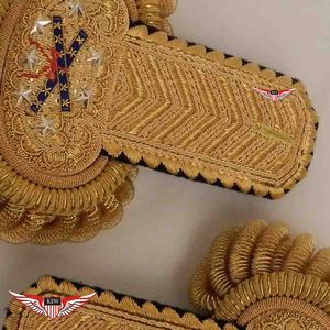 Epaulettes Napoleónicas de Caballería, Lujosas, Ecológicas, Bordadas a Mano, Vintage, Accesorios Ceremoniales - Product Image 3