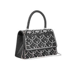 <b>Black</b> Fancy P24334 <b>Evening</b> Shoulder <b>Bag</b> - Product Image 2
