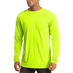 Camiseta de Protección Solar Unisex Verde Neón de Manga Larga, Protección UV, Secado Rápido, para Playa y Pesca - Product Image 1