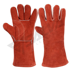 Guantes de Trabajo de Cuero, de Seguridad, de Piel de Vaca, con Doble Palma de Cuero, para Construcción, Jardinería, Conducción, Trabajo Pesado, para Hombres y Mujeres - Product Image 1
