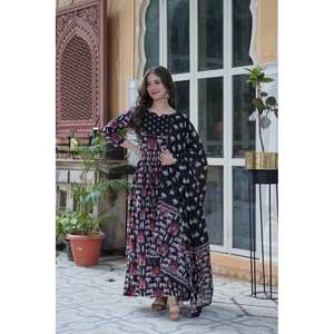 Beau haut et bas de fête avec ensemble élégant de taille Dupatta XL - Product Image 5