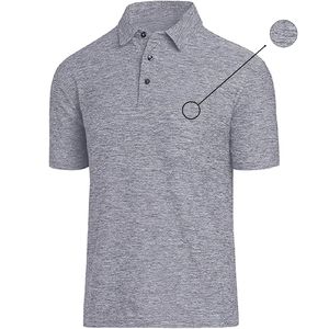 Chemises pour hommes en polyester/coton de qualité supérieure, devant uni, tricotées, séchage rapide, style anglais, vêtements d'été pour hommes - Product Image 2