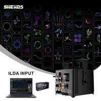 Projecteur laser RGB SHEHDS IP65 6W avec animation, DMX512 ILDA, lumière laser DJ pour boîte de nuit, extérieur, mariage, CE