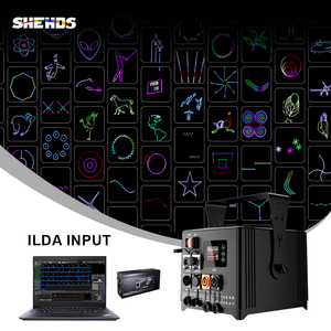 Proyector de Luces Láser SHEHDS IP65 de 6W RGB con Animación, DMX512 ILDA, Luz Láser para Discotecas, Bodas al Aire Libre, con Certificación CE - Product Image 4