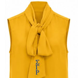 Women Sleeveless Pearl Button Bow <b>Blouse</b> Elegant Bow Neck Top Pearl Embellished Casual Office Shirt Custom Wholesale Ladies - Product Image 3