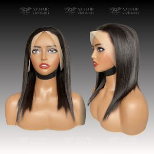 Pelucas de Encaje HD 13x4 de Alta Calidad, Cabello Humano, Corte Recto, Estilo Bob, Remy Virgen, Cutícula Alineada, Cabello Liso, Larga Duración - Product Image 5