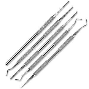 Kit d'outils de pédicure en acier inoxydable de haute qualité pour ongles incarnés, avec lime et extracteurs, pour le traitement des ongles et le soulagement de la douleur - Product Image 1