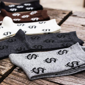 New Men's Casual Breathable White <b>Socks</b> Autumn Cotton Spandex Polyester Soft Comfortable Crew <b>Socks</b> Custom OEM Wholesale - Product Image 6