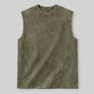 Débardeur Homme Tricoté Respirant Décontracté Oversize Vintage Délavé Anime Été 2026 - Product Image 1