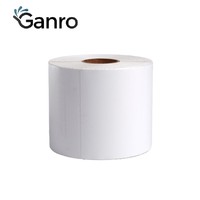 Etiqueta Adhesiva Térmica Directa Personalizada de 40x30 50x25 50x30 58x40 58x60 60x40, Resistente al Calor, con Código de Barras, para Alimentos de Supermercado