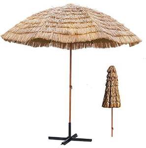 Parasol en feuilles de palmier tissées de haute qualité avec base en bambou, mobilier de patio extérieur, parasol en bambou fabriqué au Vietnam - Product Image 2