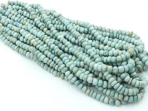 Mexican <b>Turquoise</b> <b>Bead</b>-Smooth Polished-Handmade Irregular Shape <b>Bead</b>-16Inch Strand-Third Party Certified-For Making Stone - Product Image 5