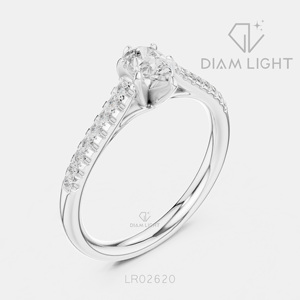 Bague de mariage en or blanc 14 carats avec diamant de laboratoire certifié IGI, taille poire 0,50 carat, bijoux fins, pour fiançailles et anniversaire - Product Image 2