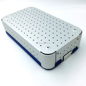 Caja de Almacenamiento de Instrumentos Quirúrgicos de Aleación de Aluminio con Certificación CE, Bandeja de Esterilización Manual 280x165x62mm, Set Ortopédico - Product Image 4