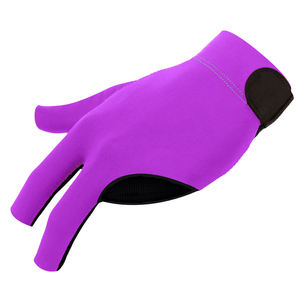 Guantes de Billar Cómodos de Color Sólido Antideslizantes, Guantes de Billar de Tres Dedos de Alta Calidad para Snooker - Product Image 3