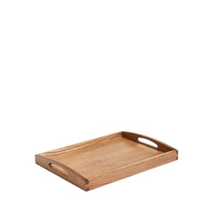 Bandeja de Servir Rectangular de Madera de Acacia Hecha a Mano de Primera Calidad con Asas, Bandeja de Servir de Madera al por Mayor, Utensilios de Cocina con Logotipo Personalizado - Product Image 1