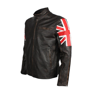 Chaqueta de Cuero Casual de Invierno para Hombre, con Cierre, Manga Larga, Cuello Alto, Impermeable, Transpirable, Gruesa, Estilo Motociclista - Product Image 4